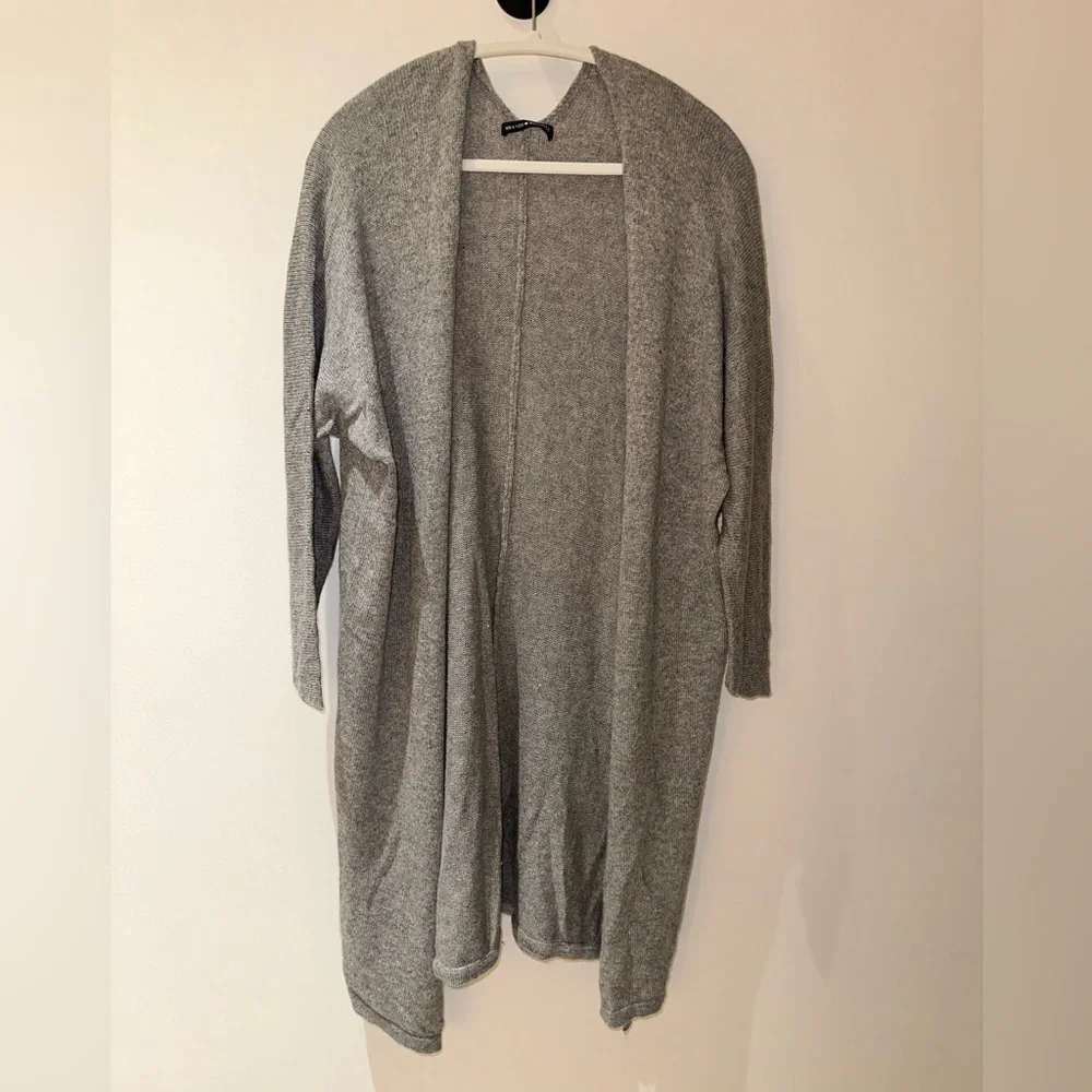 Brandy Melville Long Gray Cardigan - Picture 3 of 11